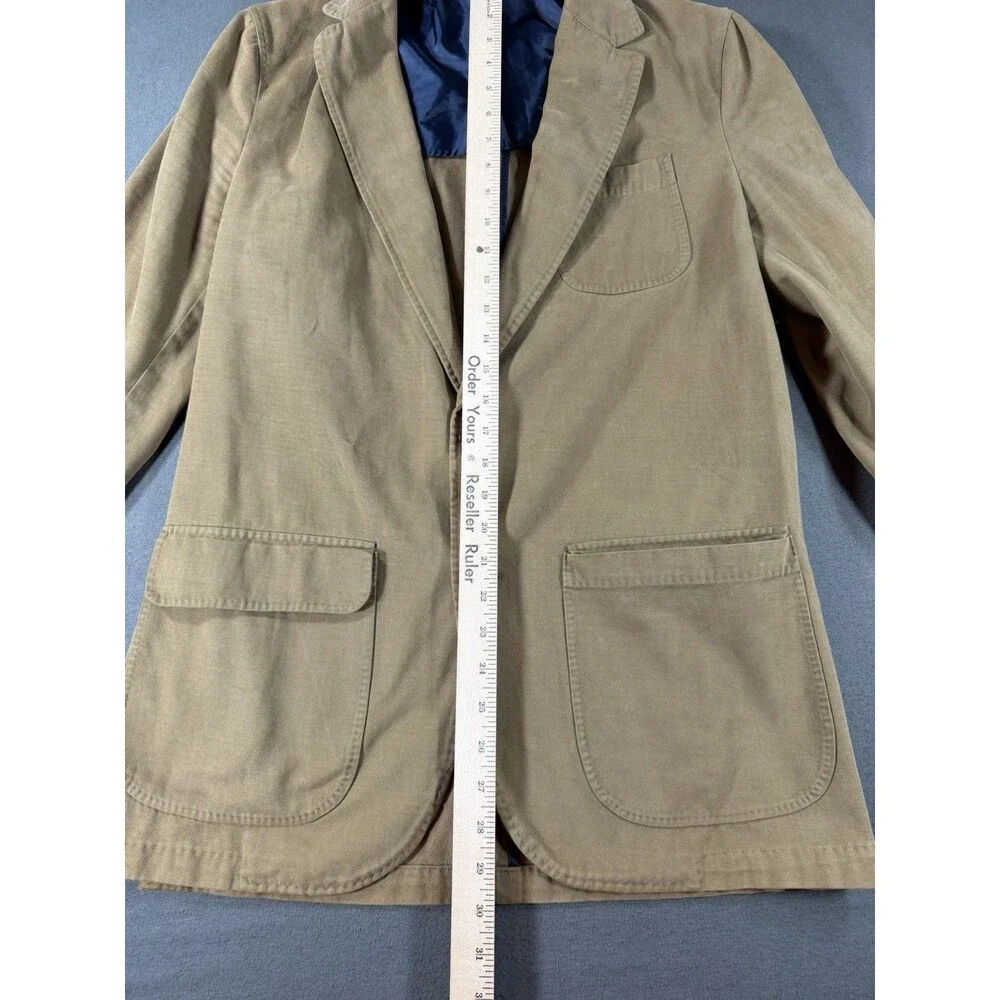 Sid Mashburn Butcher Sport Coat Jacket Mens 50R Beige Cashmere Blend Portugal